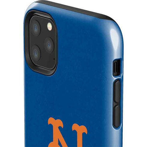 MLB New York Mets - Solid Distressed iPhone 11 Pro Max Impact Case