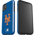 MLB New York Mets - Solid Distressed iPhone 11 Pro Max Impact Case