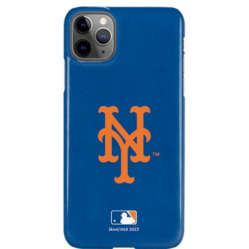 MLB New York Mets - Solid Distressed iPhone 11 Pro Max Lite Case