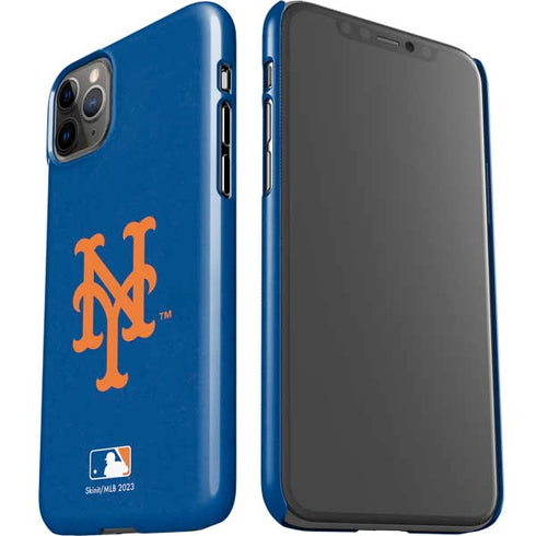 MLB New York Mets - Solid Distressed iPhone 11 Pro Max Lite Case