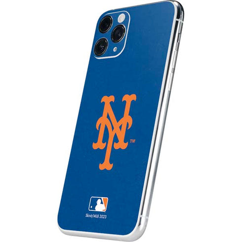 MLB New York Mets - Solid Distressed iPhone 11 Pro Skin