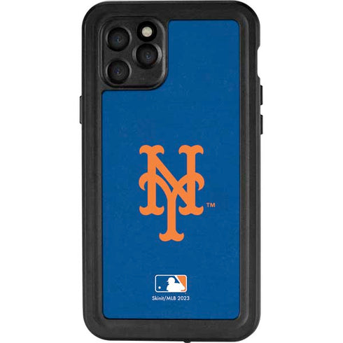 MLB New York Mets - Solid Distressed iPhone 11 Pro Waterproof Case