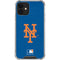 MLB New York Mets - Solid Distressed iPhone 12 Clear Case