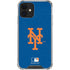 MLB New York Mets - Solid Distressed iPhone 12 Clear Case