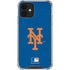 MLB New York Mets - Solid Distressed iPhone 12 Mini Clear Case