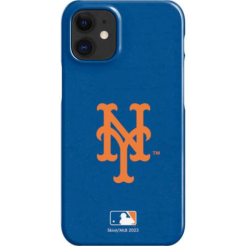 MLB New York Mets - Solid Distressed iPhone 12 Mini Lite Case