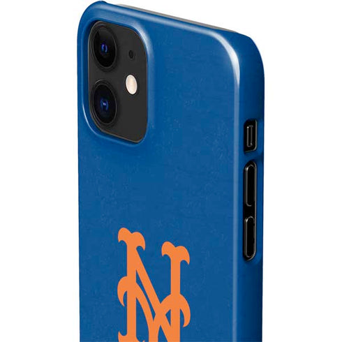 MLB New York Mets - Solid Distressed iPhone 12 Mini Lite Case