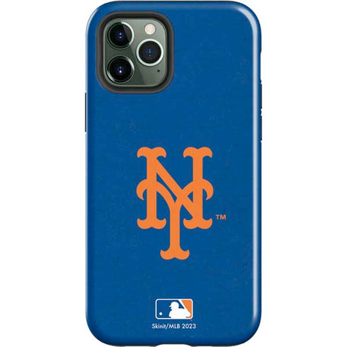MLB New York Mets - Solid Distressed iPhone 12 Pro Impact Case