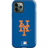 MLB New York Mets - Solid Distressed iPhone 12 Pro Impact Case