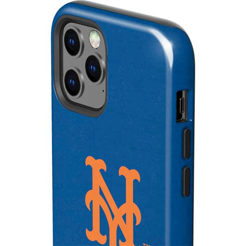 MLB New York Mets - Solid Distressed iPhone 12 Pro Impact Case