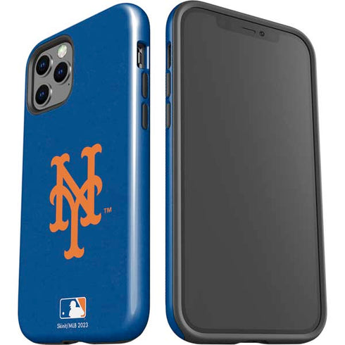 MLB New York Mets - Solid Distressed iPhone 12 Pro Impact Case