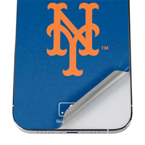 MLB New York Mets - Solid Distressed iPhone 12 Pro Max Skin