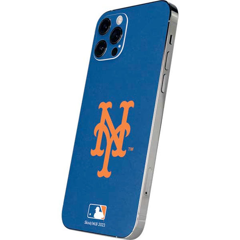 MLB New York Mets - Solid Distressed iPhone 12 Pro Skin