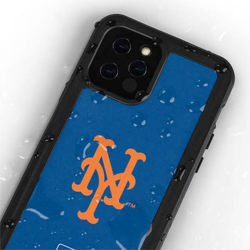 MLB New York Mets - Solid Distressed iPhone 12 Pro Waterproof Case