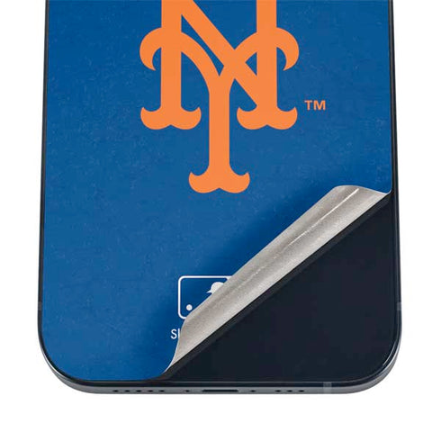 MLB New York Mets - Solid Distressed iPhone 12 Skin