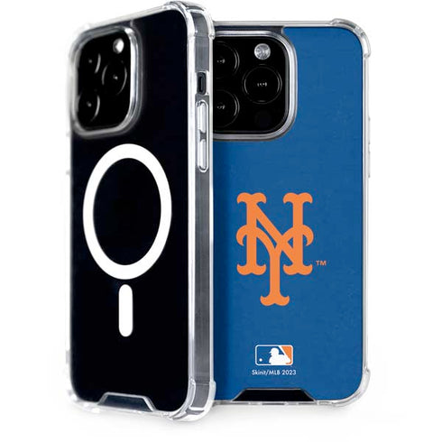 MLB New York Mets - Solid Distressed iPhone 13 Pro MagSafe Case