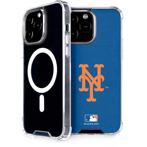 MLB New York Mets - Solid Distressed iPhone 13 Pro Max MagSafe Case
