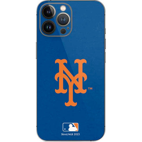 MLB New York Mets - Solid Distressed iPhone 13 Pro Max Skin