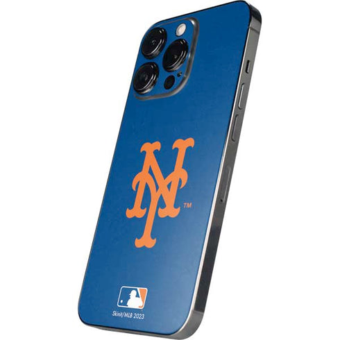 MLB New York Mets - Solid Distressed iPhone 13 Pro Max Skin