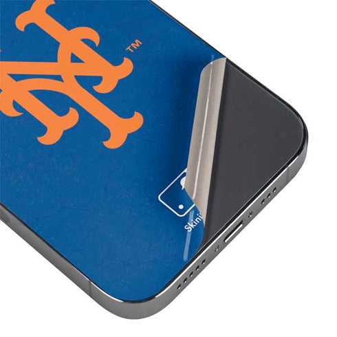 MLB New York Mets - Solid Distressed iPhone 13 Pro Max Skin