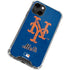 MLB New York Mets - Solid Distressed iPhone 14 Clear Case