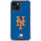MLB New York Mets - Solid Distressed iPhone 14 Clear Case