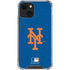 MLB New York Mets - Solid Distressed iPhone 14 Clear Case