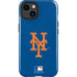 MLB New York Mets - Solid Distressed iPhone 15 Plus Impact Case