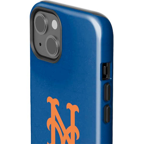 MLB New York Mets - Solid Distressed iPhone 15 Plus Impact Case