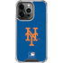 MLB New York Mets - Solid Distressed iPhone 14 Pro Clear Case