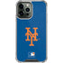 MLB New York Mets - Solid Distressed iPhone 14 Pro Max Clear Case