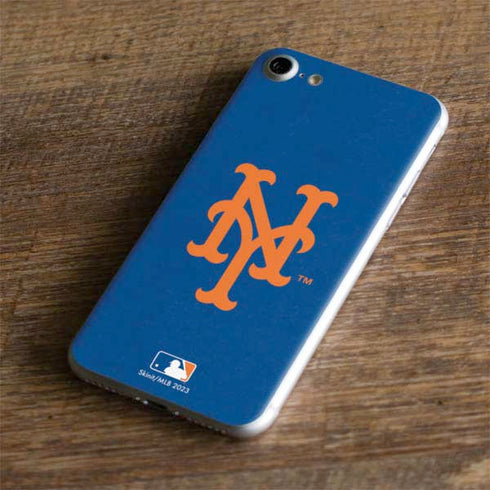 MLB New York Mets - Solid Distressed iPhone 7 Skin