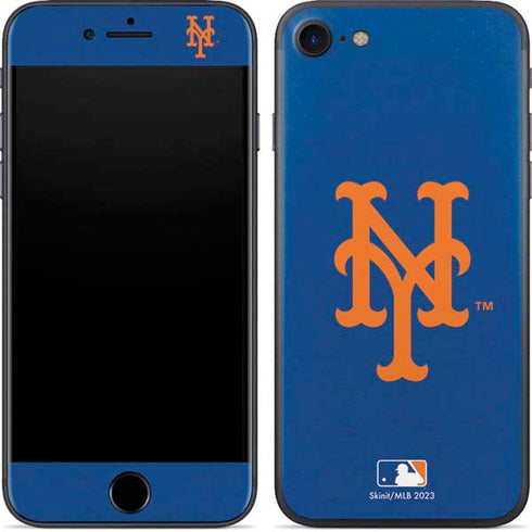 MLB New York Mets - Solid Distressed iPhone 8 Skin