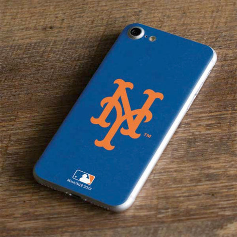 MLB New York Mets - Solid Distressed iPhone 8 Skin