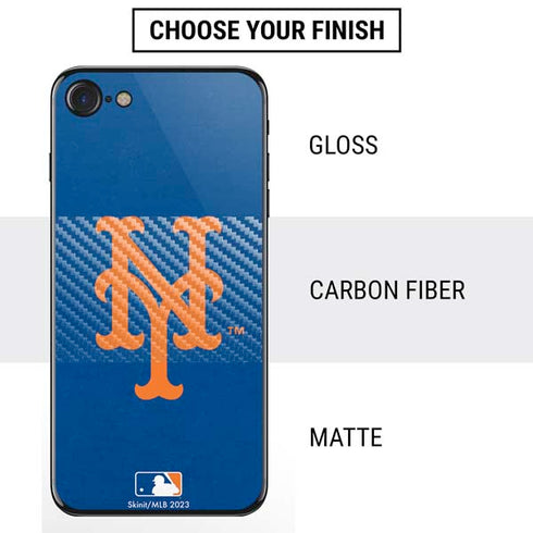 MLB New York Mets - Solid Distressed iPhone SE (2nd & 3rd Gen) Skin