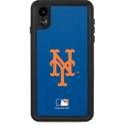 MLB New York Mets - Solid Distressed iPhone XR Waterproof Case