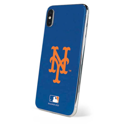 MLB New York Mets - Solid Distressed iPhone XS Max Skin