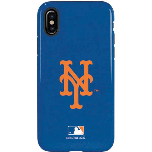MLB New York Mets - Solid Distressed iPhone XS Pro Case