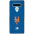 MLB New York Mets - Solid Distressed LG Stylo 6 Clear Case