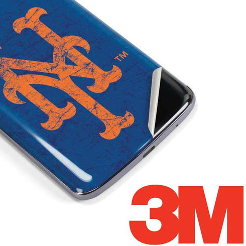 MLB New York Mets - Solid Distressed Moto E5 Plus Skin