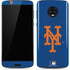 MLB New York Mets - Solid Distressed Moto G6 Skin