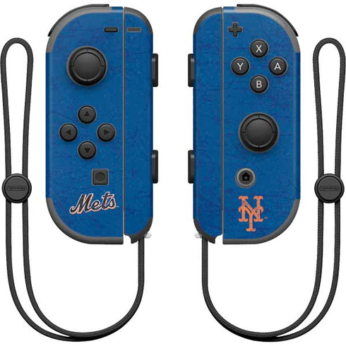 MLB New York Mets - Solid Distressed Nintendo Joy-Con (L/R) Controller Skin