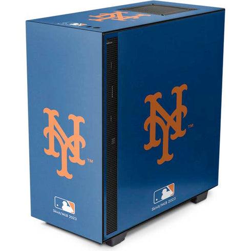 MLB New York Mets - Solid Distressed NZXT H510 Compact ATX Mid-Tower Case Skin