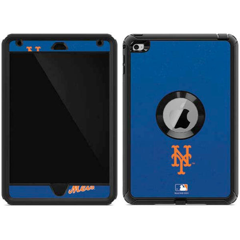 MLB New York Mets - Solid Distressed Otterbox Defender iPad Skin