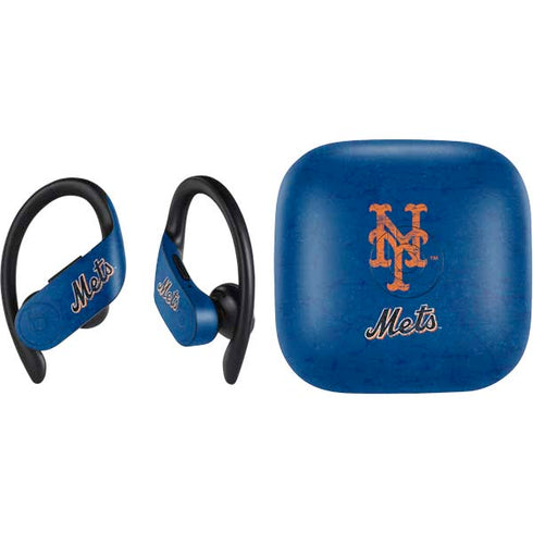 MLB New York Mets - Solid Distressed PowerBeats Pro Skin