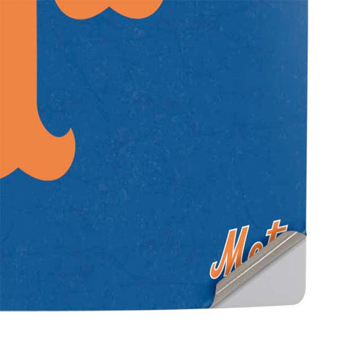 MLB New York Mets - Solid Distressed PS5 Console Skin