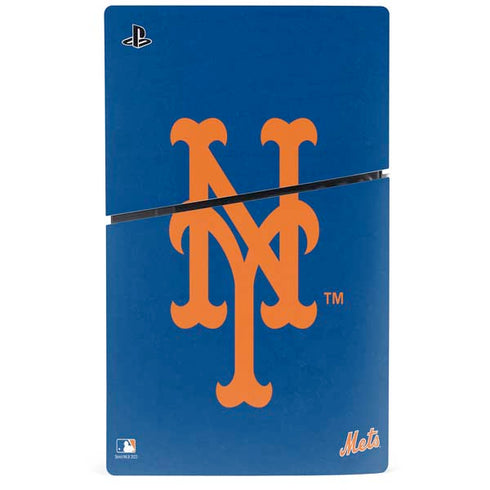 MLB New York Mets - Solid Distressed PS5 Slim Digital Edition Console Skin