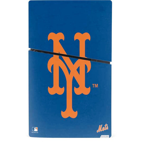 MLB New York Mets - Solid Distressed PS5 Slim Digital Edition Console Skin