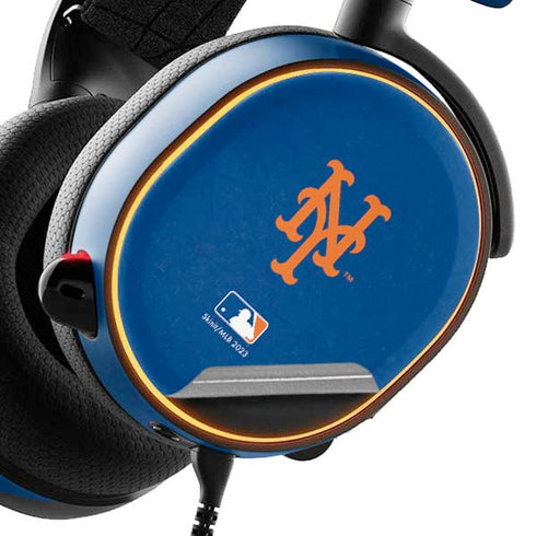 MLB New York Mets - Solid Distressed SteelSeries Arctis 5 Skin