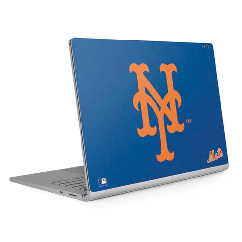 MLB New York Mets - Solid Distressed Surface Book 2 13.5in Skin